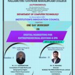B.Sc., CT - One Day Workshop on
“DIGITAL MARKETING FOR ENTREPRENEURIAL SUCCESS AND IPR
