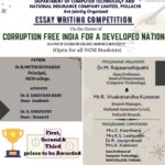 B.Sc., CT – Essay Writing Competition on  Corruption Free India For A Developed Nation