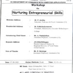 Workshop on Nurturing Entrepreneurial Skills 2021