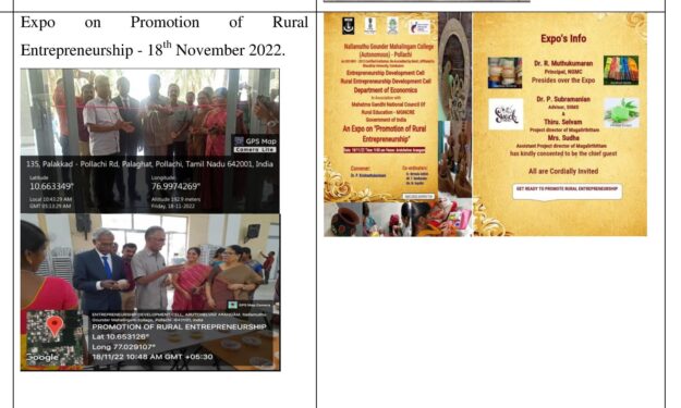 expo on  promotion on rural entrepreneurship Event