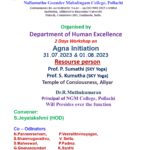 Two Days Workshop for Soft Skills on Agna Initiation