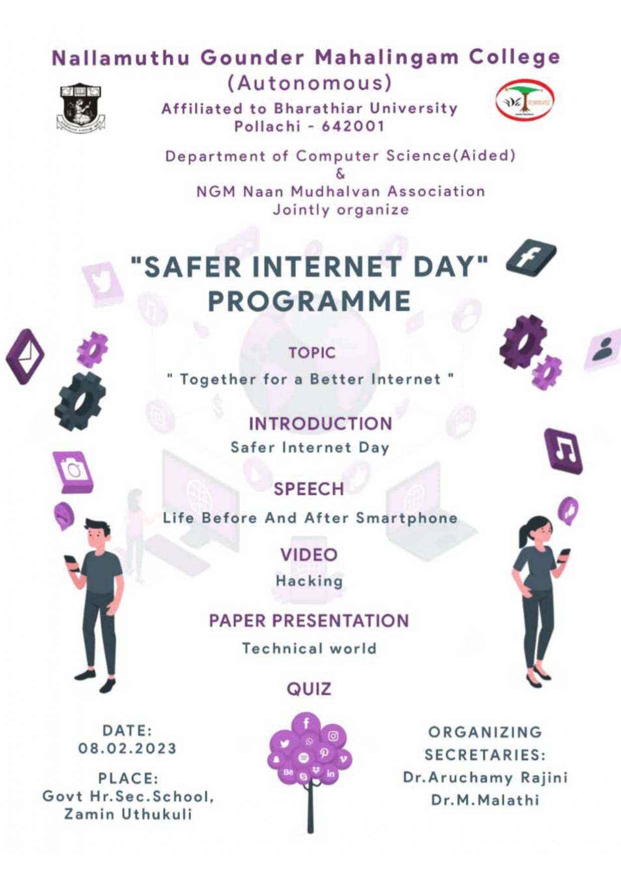 Department of Computer Science (Aided) – Safer Internet Day Programme