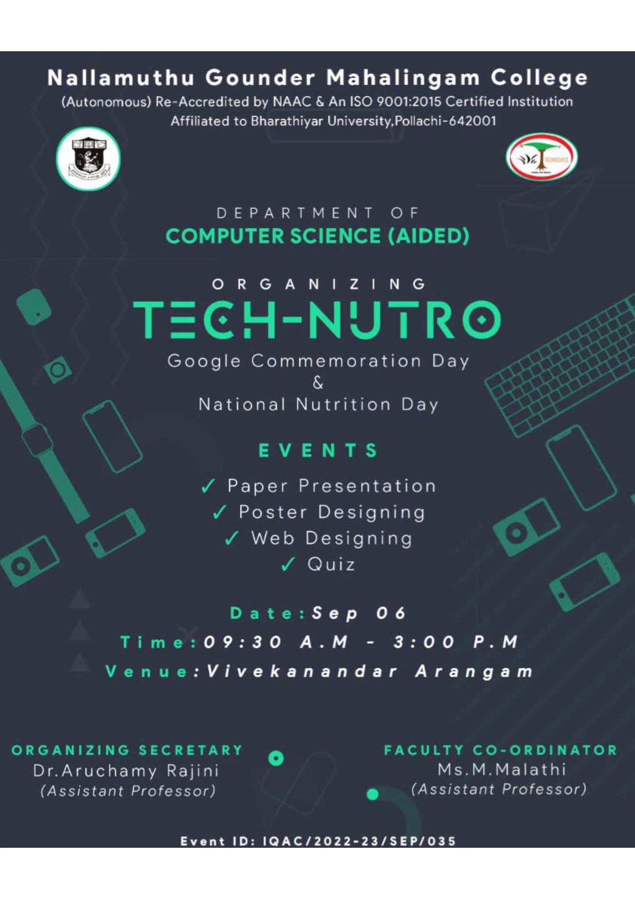 Department of Computer Science (Aided) – TECH-NUTRO