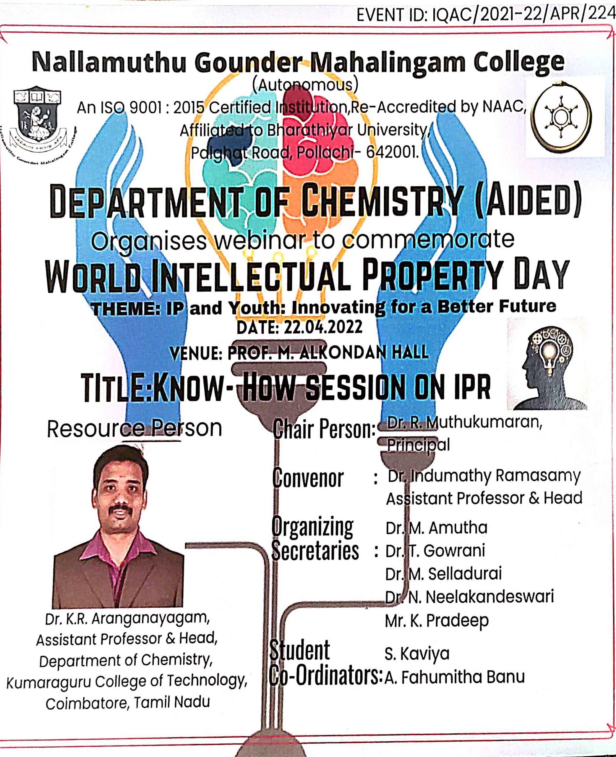 Intellectual Property Rights and Innovations for Academic and Research”Know-How Session on IPR”