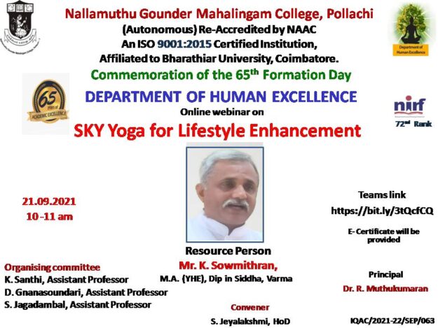 Webinar on 21.09.2021