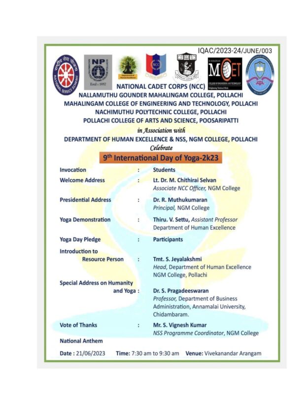Yoga Day on 21.06.2023