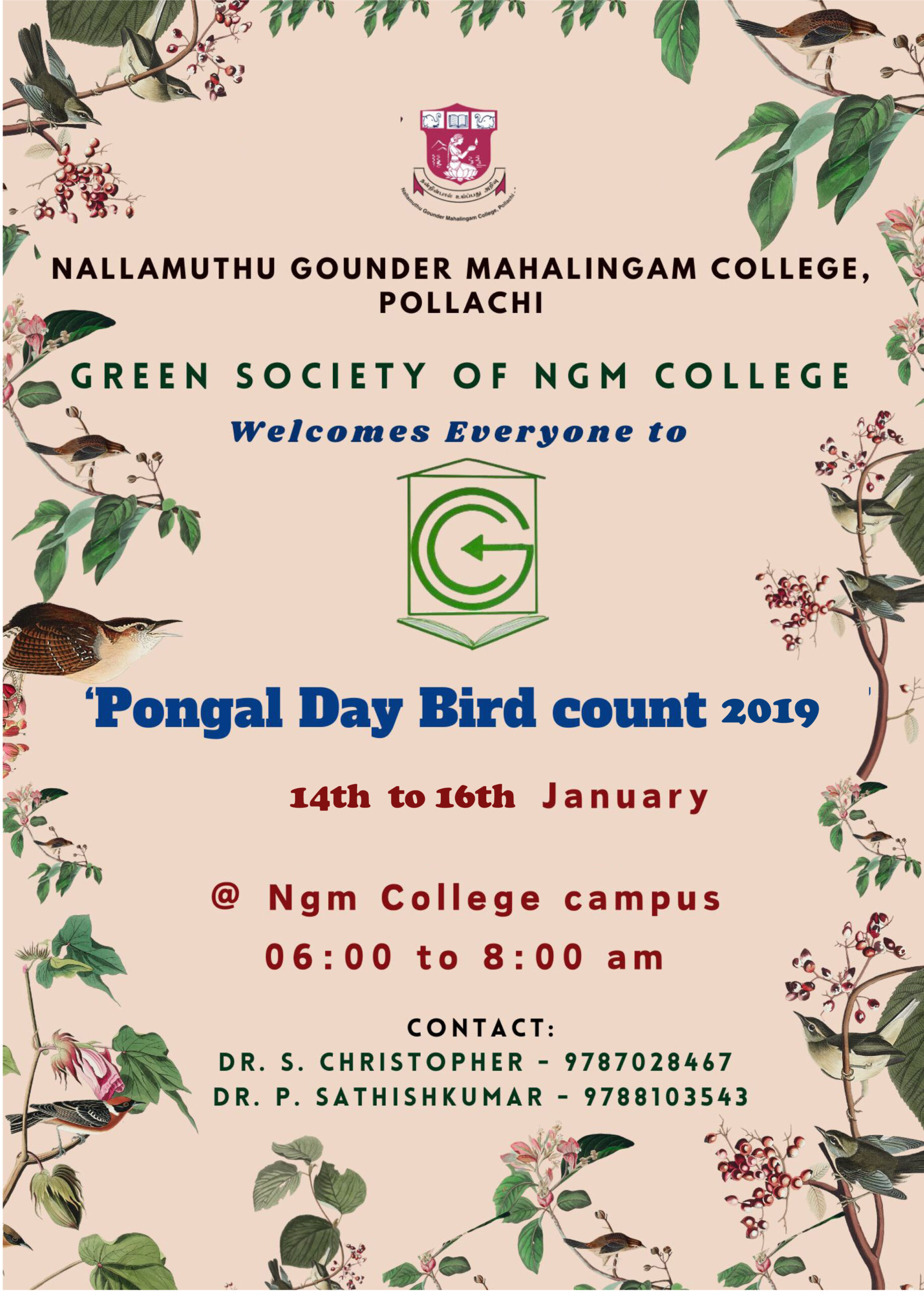 Pongal Bird Count 2019