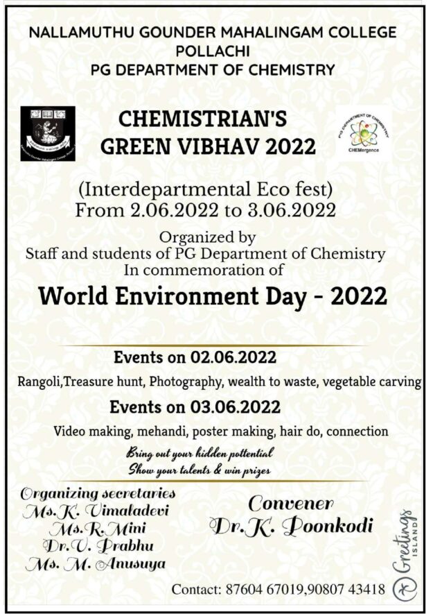 Chemistrian’s Green Vibhav 2022
